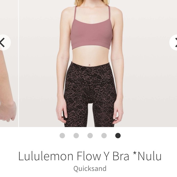 Lululemon Flow Y Bra Quicksand - 4 - Picture 1 of 2